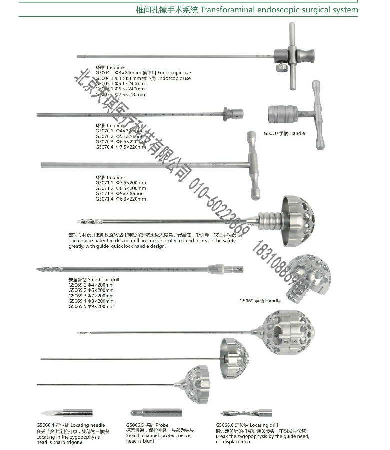 德國(guó)費(fèi)格進(jìn)口椎間孔鏡及配套手術(shù)器械
